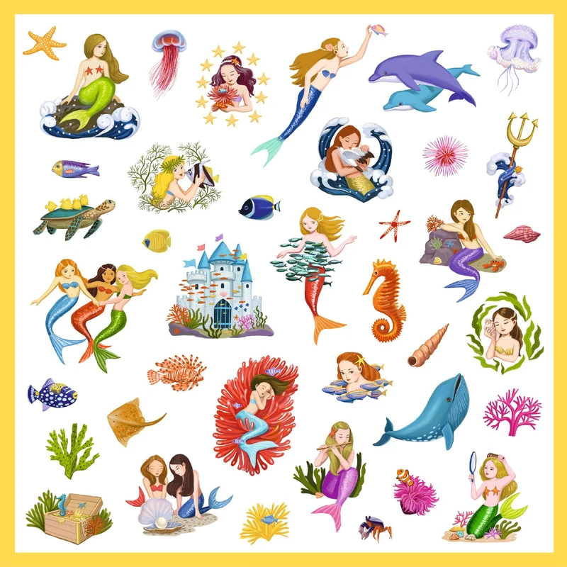 Pegatinas Sirenas · Djeco