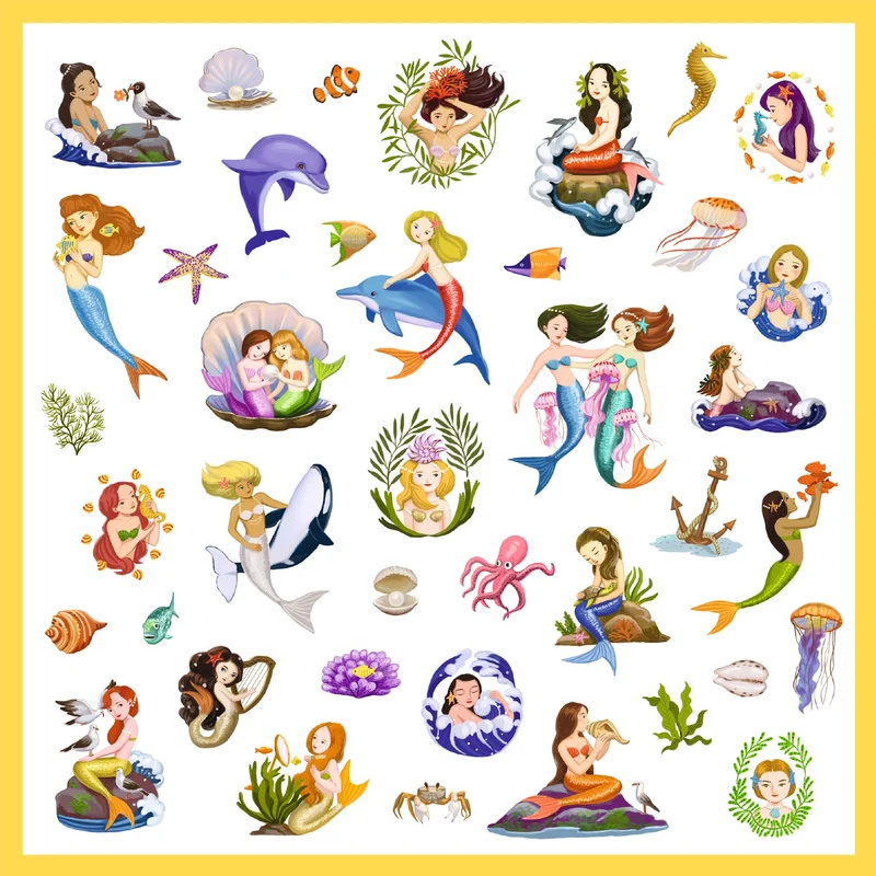 Pegatinas Sirenas · Djeco