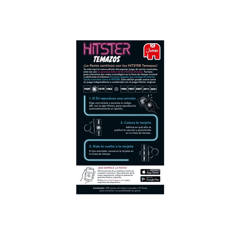 Juegos Hitster Temazos DISET +16 años
