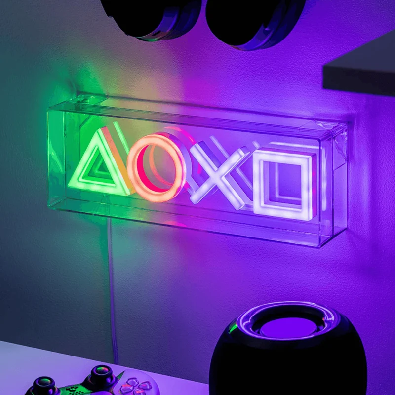 Lámpara LED Neón PlayStation 30 cm