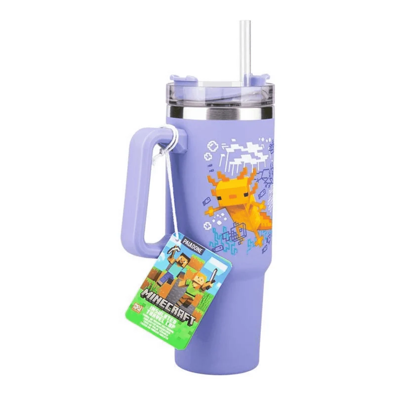 Vaso Térmico de viaje Minecraft Purple 900 ml