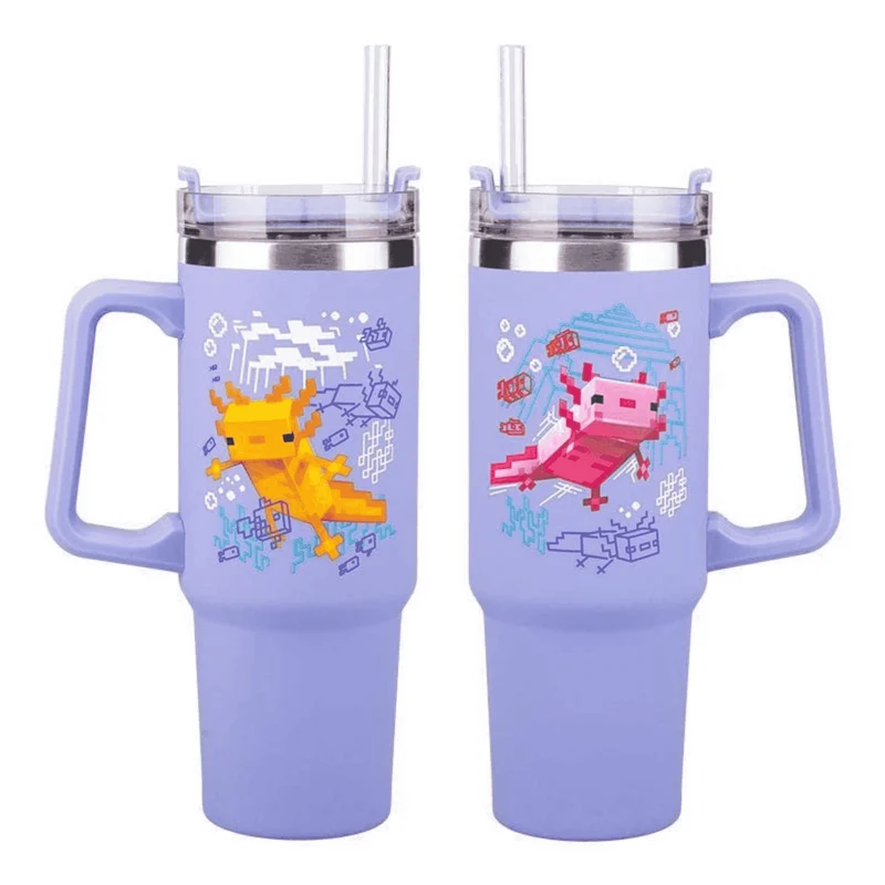Vaso Térmico de viaje Minecraft Purple 900 ml