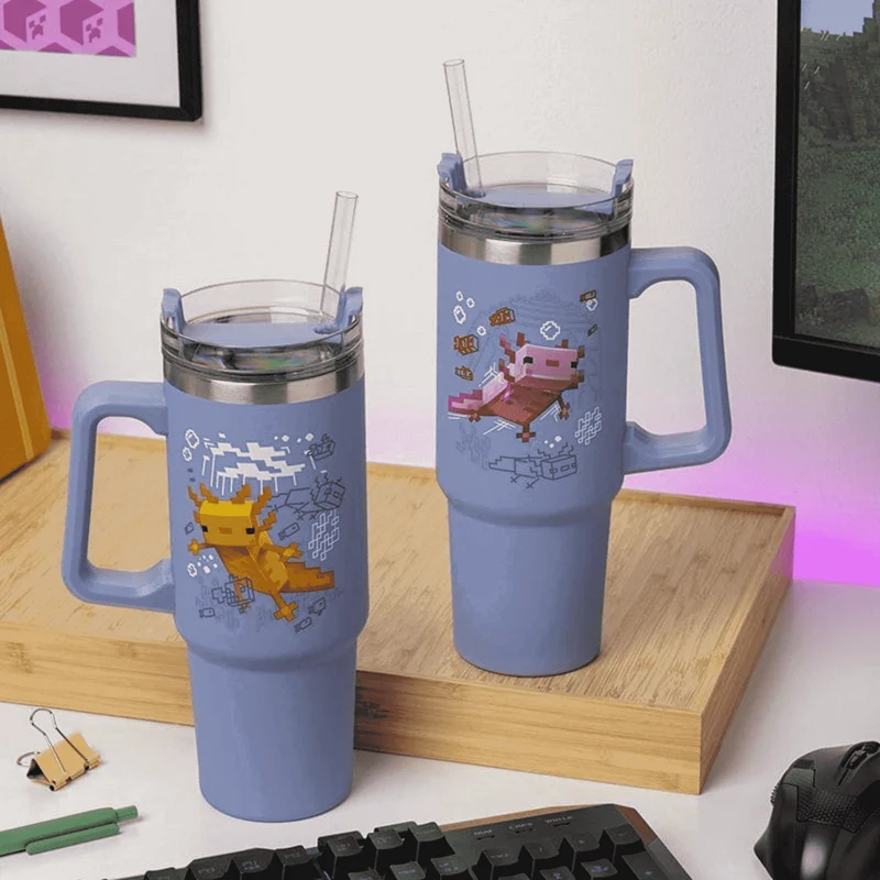 Vaso Térmico de viaje Minecraft Purple 900 ml