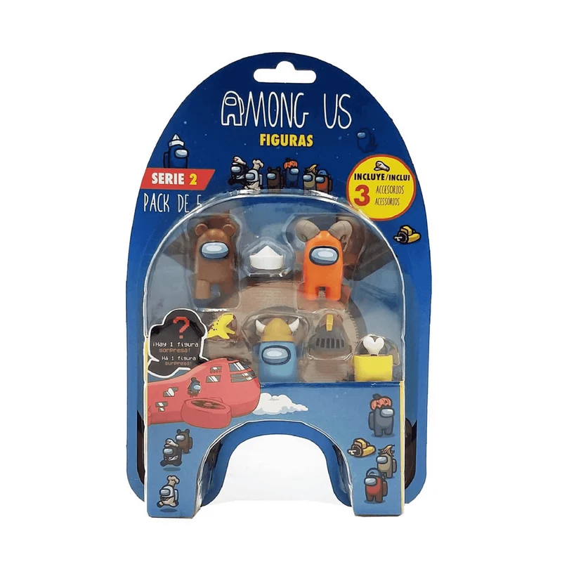 Among Us Serie 2 Pack 5 En Blister Diferentes Modelos