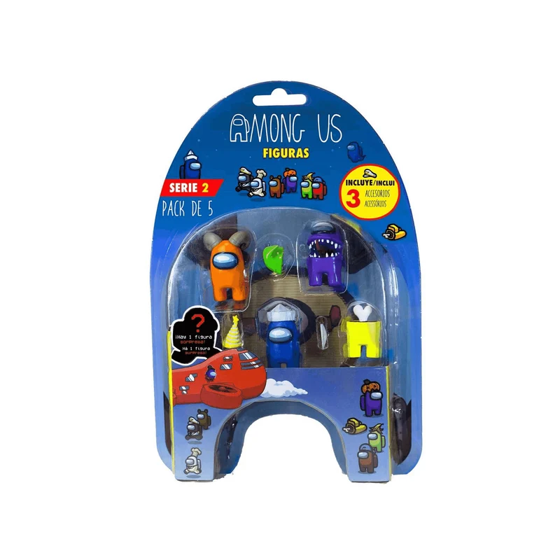 Among Us Serie 2 Pack 5 En Blister Diferentes Modelos