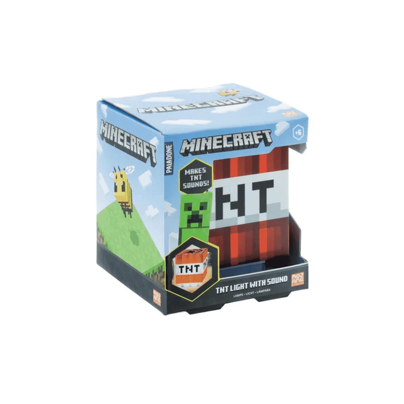 Lámpara Minecraft TNT 3D con sonido – Paladone