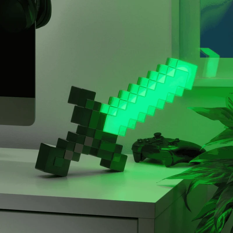 Lámpara Minecraft Espada de Diamante 40cm
