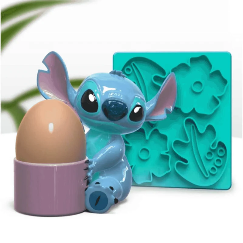 Set de Huevera y Molde para Tostadas Stitch Disney