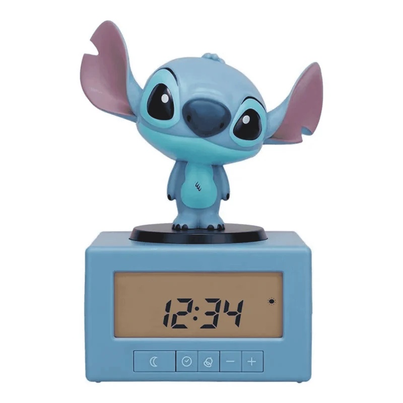 Despertador con luz nocturna 3D Disney Stitch Lexibook