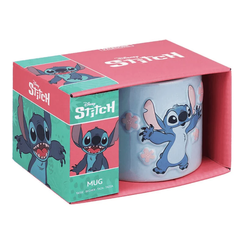 Taza de Cerámica Stitch Disney – Relieve 3D 250ml