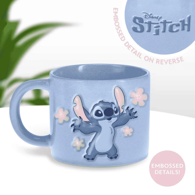 Taza de Cerámica Stitch Disney – Relieve 3D 250ml
