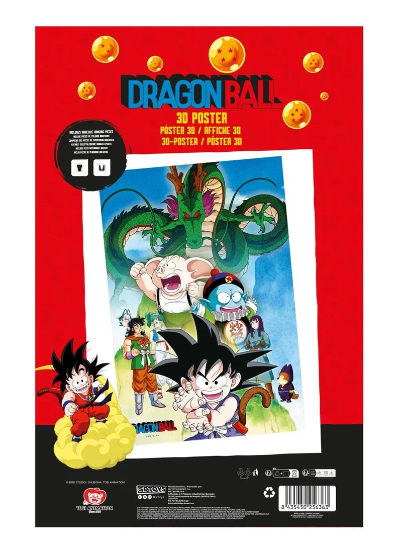 Poster 3D Shenron and Heroes - Dragon Ball Super