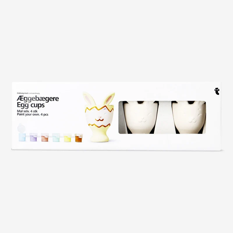 Paint-your-own egg cups. 4 pcs