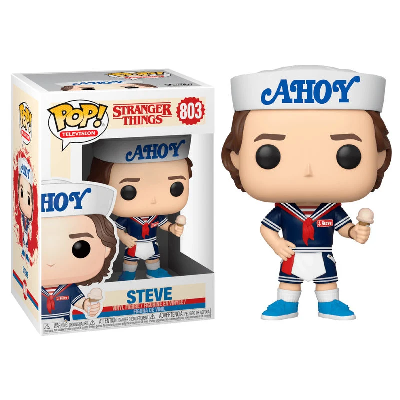 Funko Pop Steve con Sombrero y Helado - Stranger Things