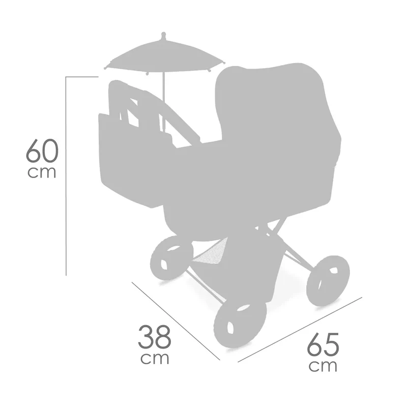 Coche De Muñeca Plegable Con Sombrilla De Cuevas Toys