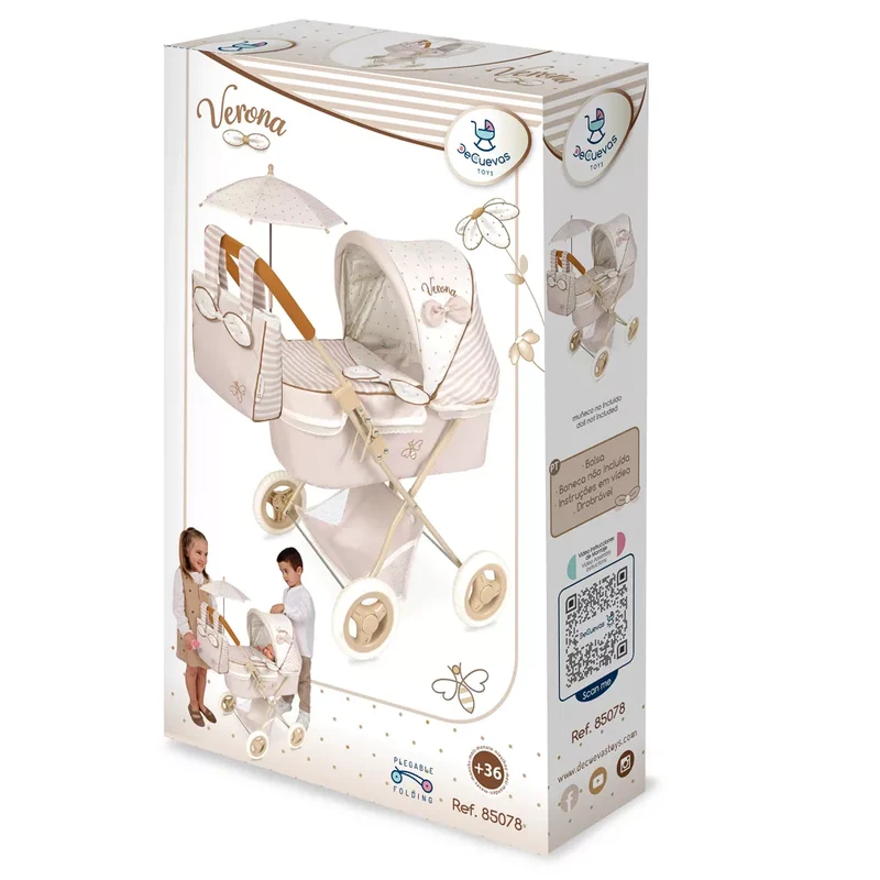 Coche De Muñeca Plegable Con Sombrilla De Cuevas Toys