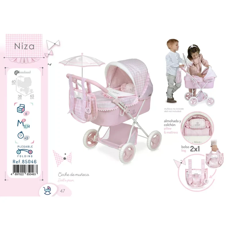 Niza Coche Capota Plegable con Sombrilla