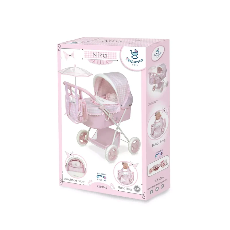 Niza Coche Capota Plegable con Sombrilla