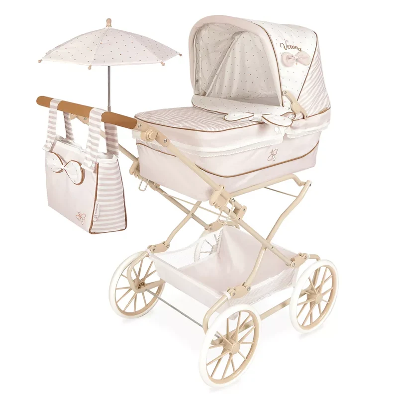 Coche De Muñeca 3X1 Plegable Para Muñecas De Hasta 48 Cm Con Sombrilla De Cuevas Toys