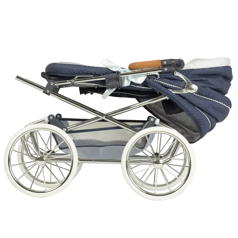 Coche de Muñecas Reborn Vintage Plegable con Sombrilla