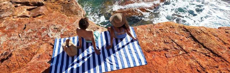 Manta Picnic Dock&Bay Navy Blue (2 tamaños)