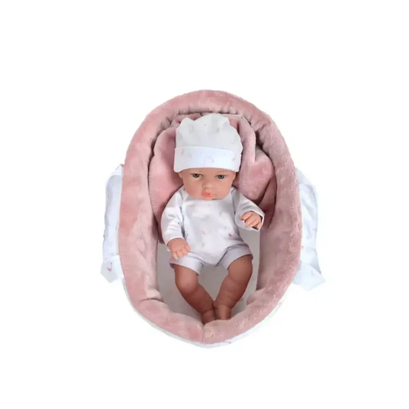 Muñeca Bebe 33 Cms Con Capazo Exclusiva