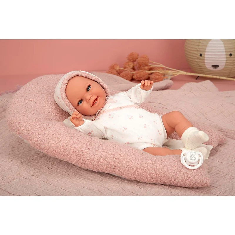 Muñeca Elegance Babyto Rosa 35 cm con Almohada