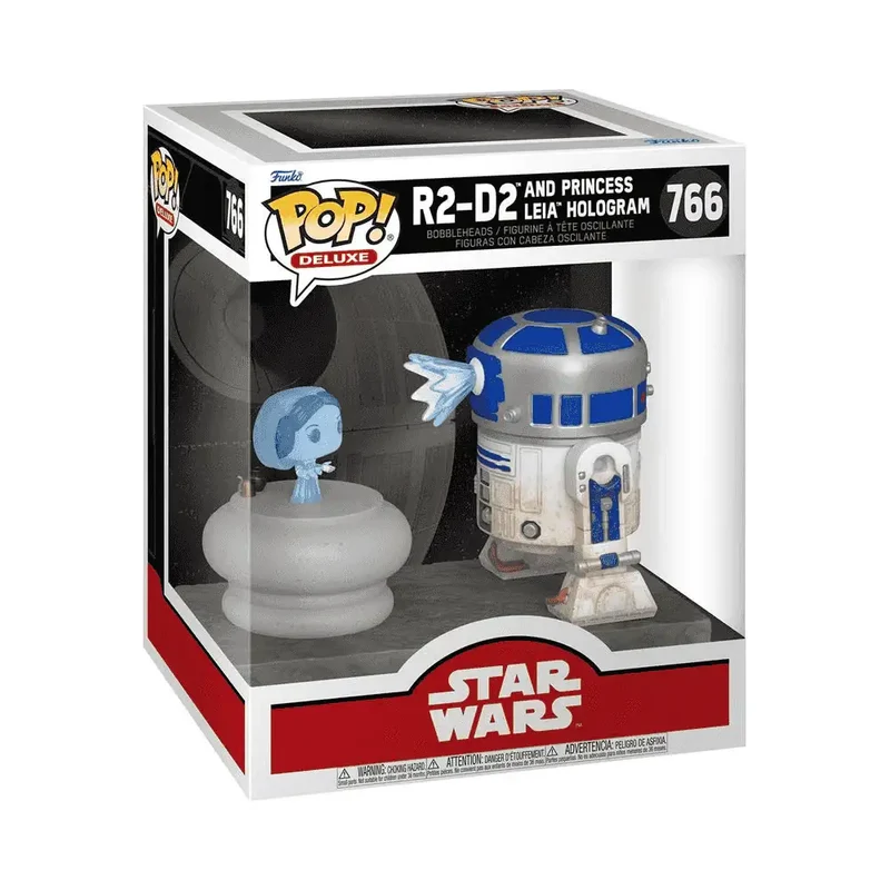Funko Pop R2D2 & Leia Star Wars Deluxe