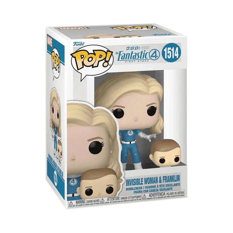 Funko Pop Marvel Los 4 Fantásticos Invisible Woman & Franklin