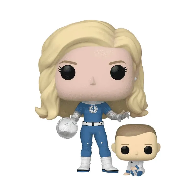 Funko Pop Marvel Los 4 Fantásticos Invisible Woman & Franklin