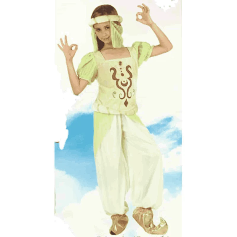Disfraz De Arabe Verde Niña 5-6