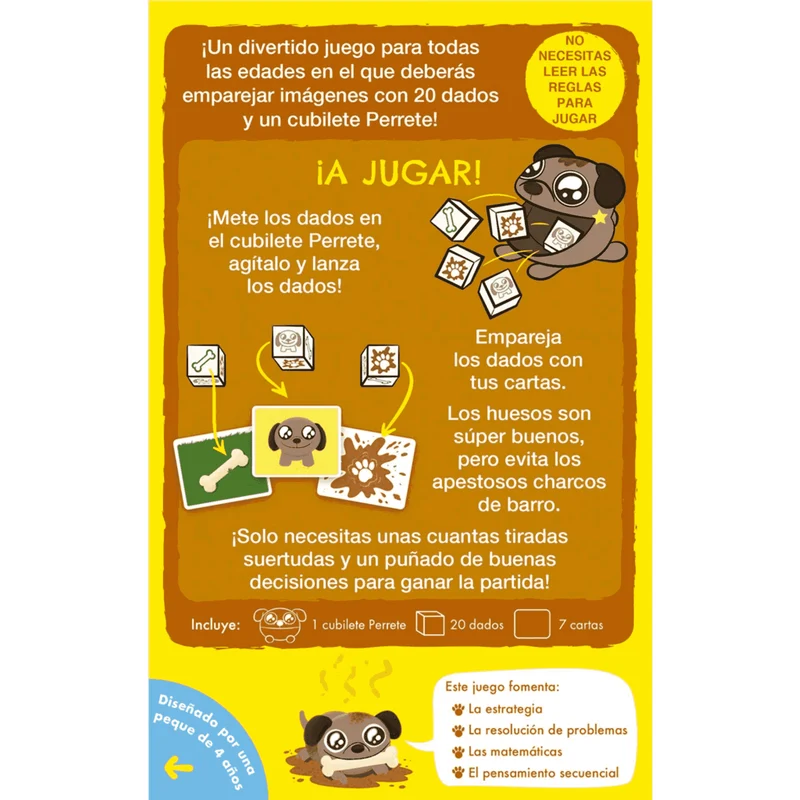 Apestosillo Juego de mesa familiar con dados y cartas