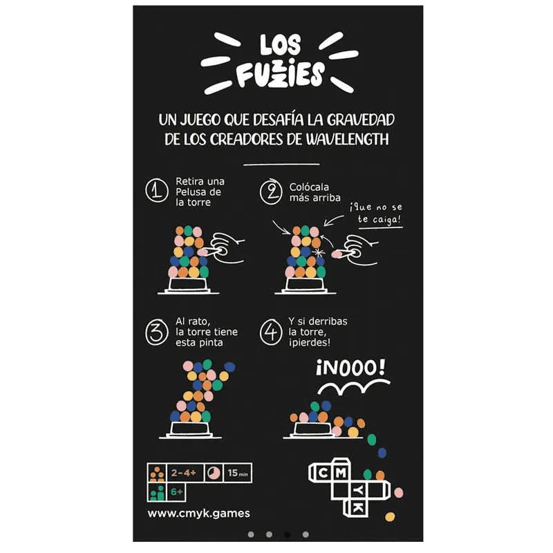 Los Fuzzies - Juego de habilidad con pelusas de colores