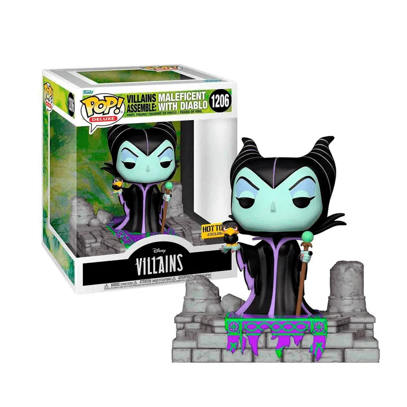 Funko Pop! Deluxe Disney Villanos Ensamble Maléfica Con Diablo