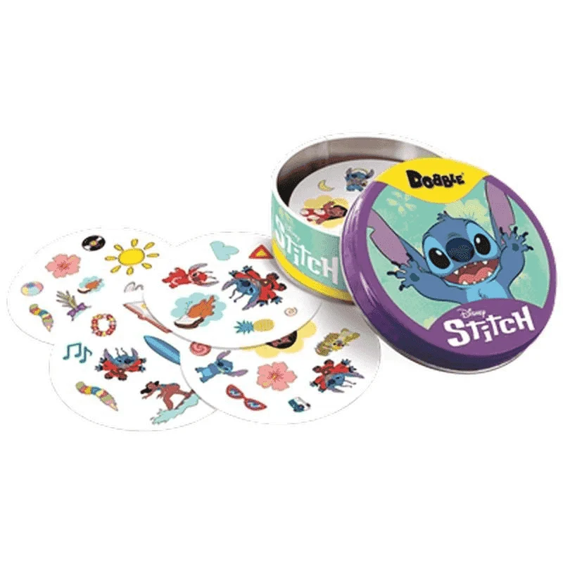 Dobble Disney Stitch – Juego de Cartas de Observación y Velocidad