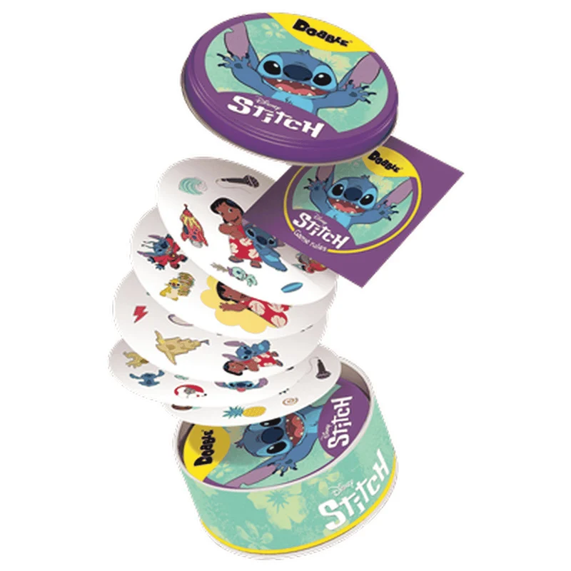 Dobble Disney Stitch – Juego de Cartas de Observación y Velocidad