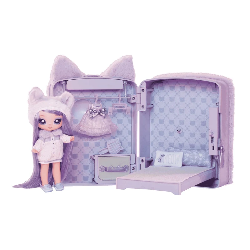 Na! Na! Na! Surprise 3 en 1 Mochila Dormitorio Serie 3 Lavender Kitty