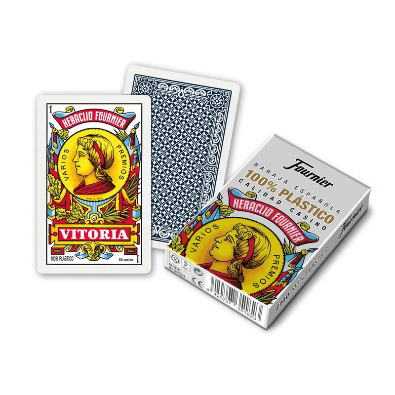 Baraja española de 50 cartas de Plástico