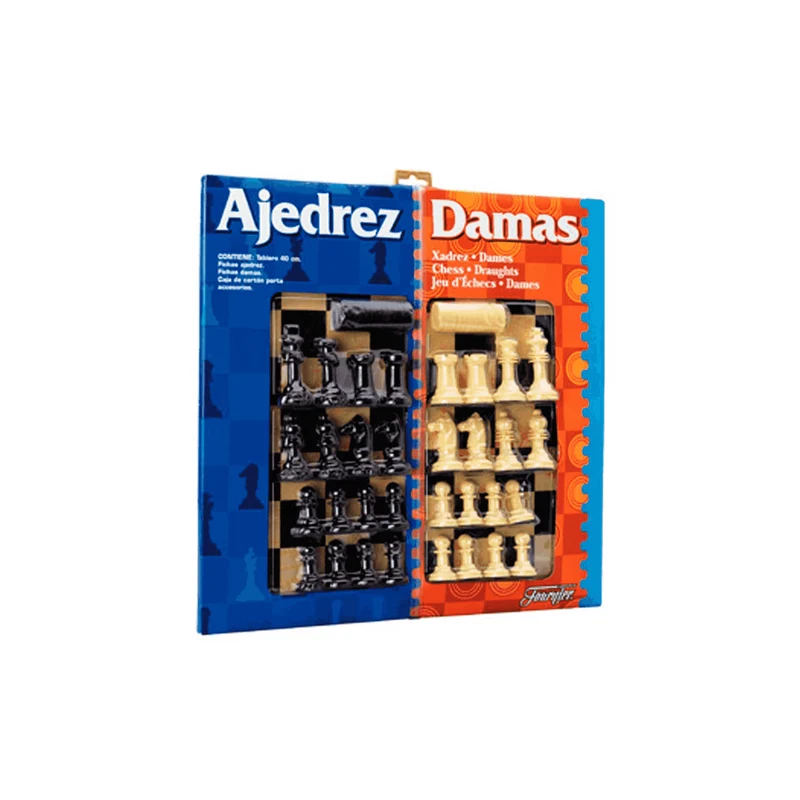 Tablero ajedrez y damas grande 40x40