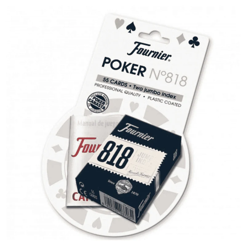 Baraja de poker 818 de 55 cartas en BLISTER