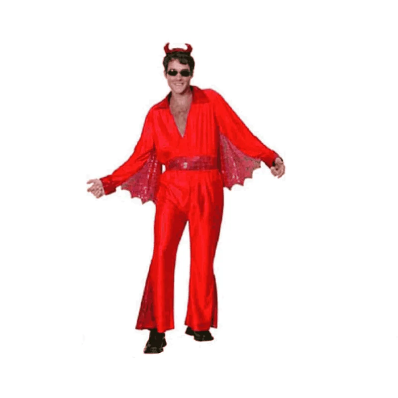 Disfraz De Demonio Años 70 Adulto Chico
