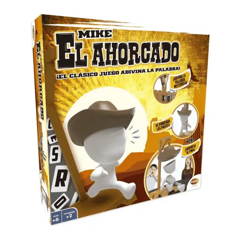 El Ahorcado Mike – Juego de mesa clásico con vaquero desarmable