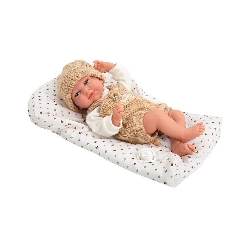 Muñeco Elegance Cris Beige con Saco de Dormir 40 cm