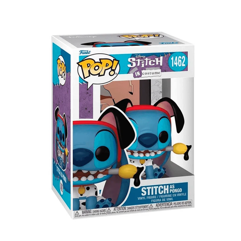 FUNKO POP Stitch como Pongo de 101 Dálmatas Lilo y Stitch 1462