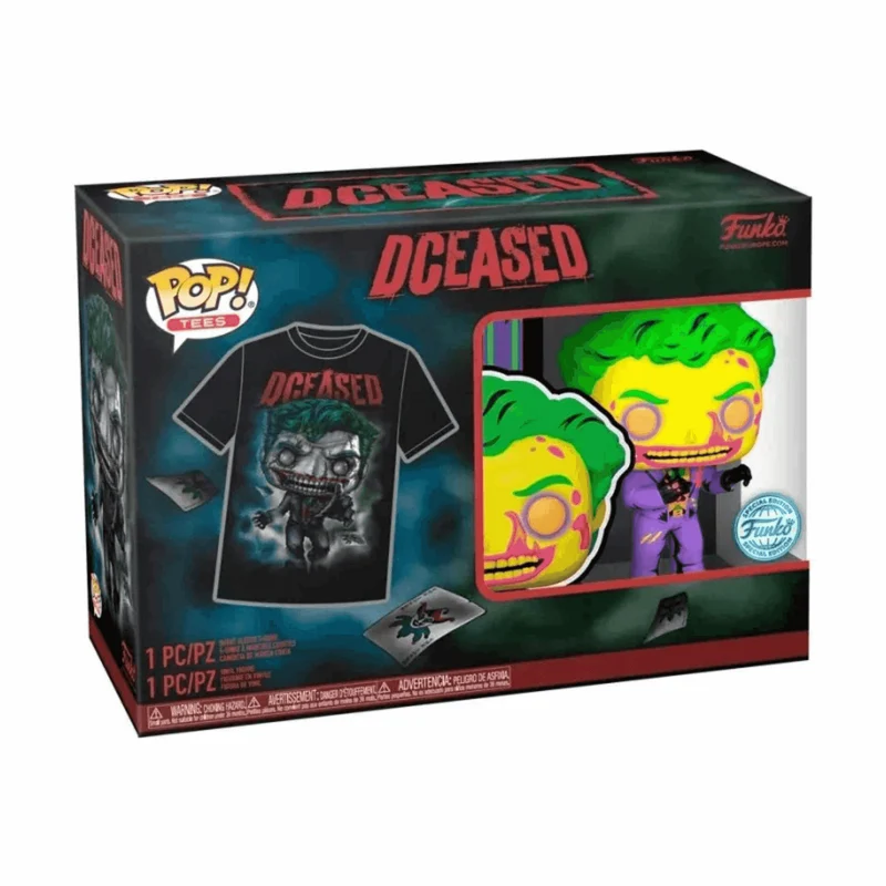 Funko Pop&Tee: Joker DC Comics 10 cm - ¡Ideal para fans! Talla M