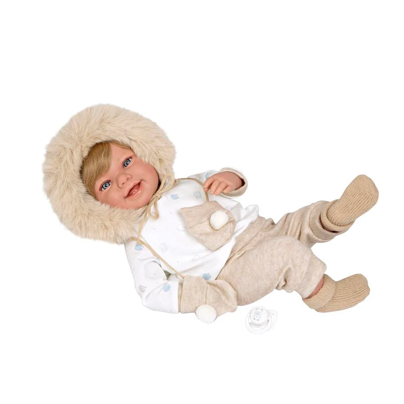 Muñeca Bebé Elegance Zoe Beige de 45 cm- Muñecas Arias