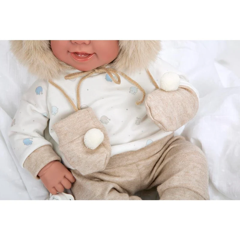 Muñeca Bebé Elegance Zoe Beige de 45 cm- Muñecas Arias