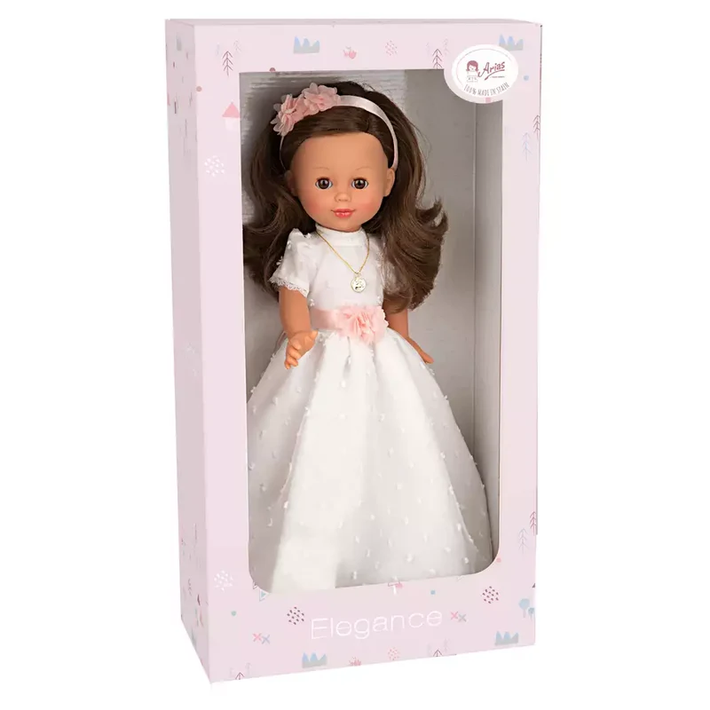 Muñeca de Comunión Elegance con pelo Moreno 42 cm de Arias