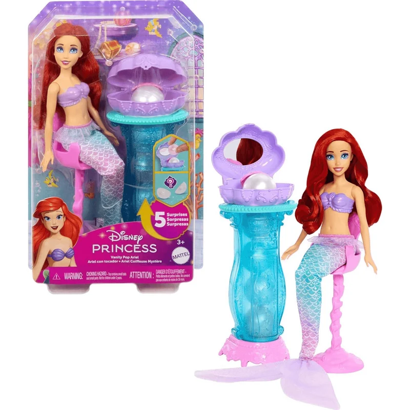 Muñeca Ariel con Tocador Desplegable