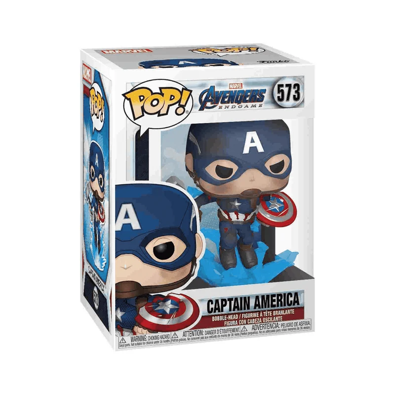 Funko Pop Marvel Endgame Capitan America Con Brokenshield
